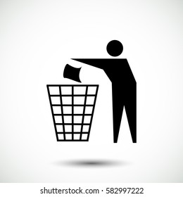 Recycling sign icon, vector best flat icon, EPS
