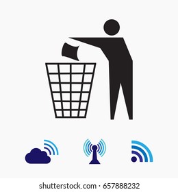 Recycling sign icon, vector best flat icon, EPS