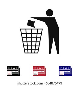 Recycling sign icon, vector best flat icon, EPS