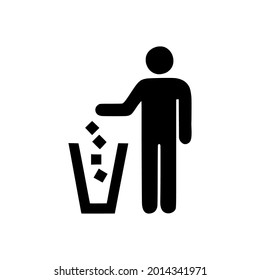 Recycling sign icon, vector illustration. Trash icon. Rubbish icon. perfect for all project