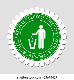 Recycling Sign Label