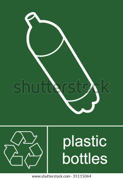 Recycling Sign Plastic Bottles Stock Vector (Royalty Free) 35115064