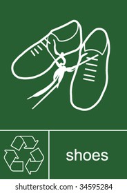 Recycling Sign Shoes
