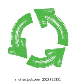 Das Recyclingzeichen ist ein Vektorsymbol. (Ökologie, Nachhaltigkeit, Umwelt)