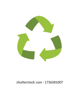 recycling symbol doodle icon, vector illustration