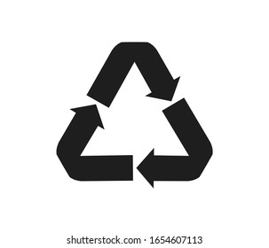Recycling symbol. Environmental protection. Flat vector icons are suitable for label packaging