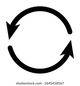 Recycling symbol icon representing eco sustainability