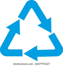 recycling symbol on white background