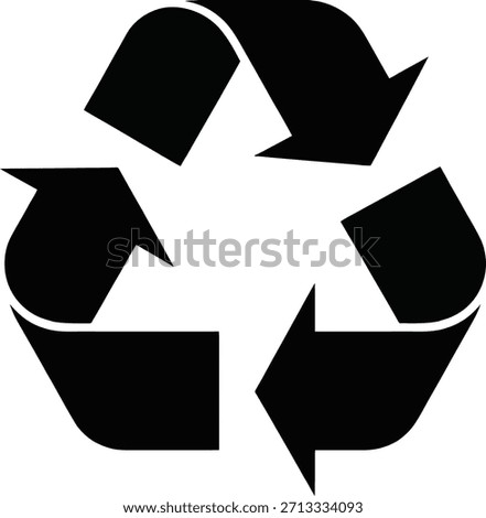 Recycling symbol representing environmental conservation