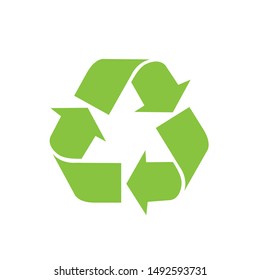 The recycling symbol is reused. icon- Vector 