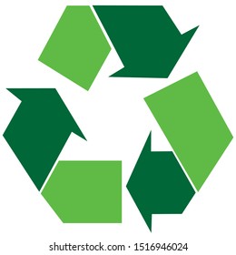 recycling symbol is reused. icon- Vector