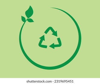 recycling symbol, taking care of the environment is something important