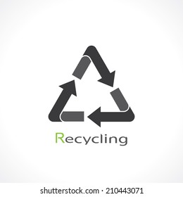 recycling symbol. vector