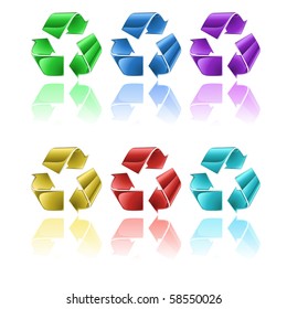 Recycling symbol - Vector
