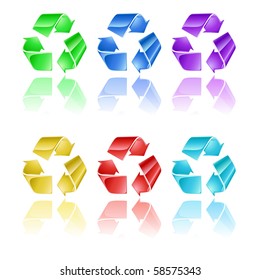 Recycling symbol - Vector