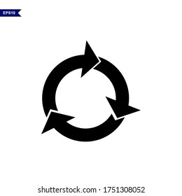 Símbolo de reciclaje. Icono de reciclaje de vectores