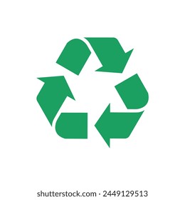 recycling symbol. waste processing. icon vector