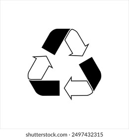 Recycling-Symbol. Abfallbehandlung. Symbolvektor
