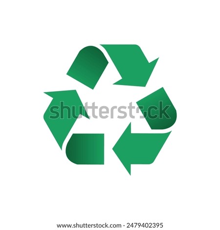 recycling symbol. waste processing. icon vector