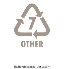 recycling symbols for plastic
