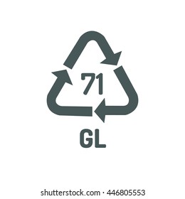 recycling symbols for plastic