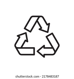 Recycling technology symbol vector icon