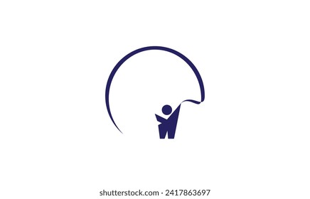 recycling Tidy man Logo, garbage Vector EPS.