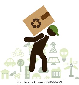 recycling transport design, vector illustration eps10 graphic 