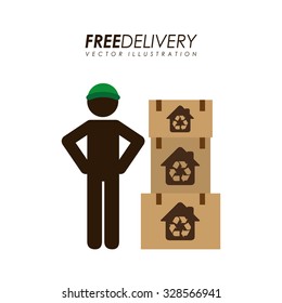 recycling transport design, vector illustration eps10 graphic 