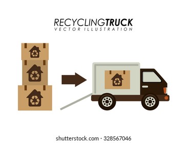 recycling transport design, vector illustration eps10 graphic 