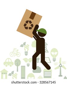 recycling transport design, vector illustration eps10 graphic 