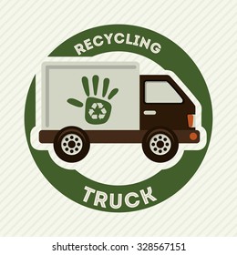 recycling transport design, vector illustration eps10 graphic 