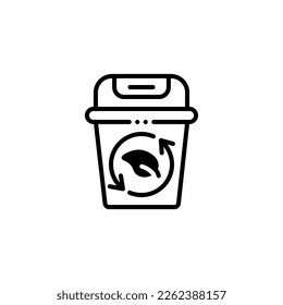 recycling trash vector icon illustration