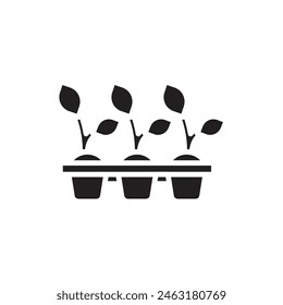 Recycling Tray Filled Icon Vector Illustration