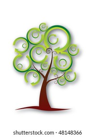 Recycling tree. AI 10