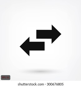 Recycling vector icon