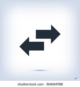 Recycling vector icon