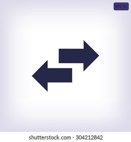 Recycling vector icon