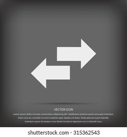 Recycling vector icon