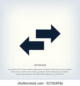 Recycling vector icon