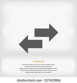 Recycling vector icon
