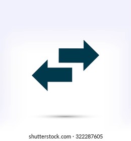 Recycling vector icon