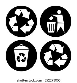 Recycling - vector icon