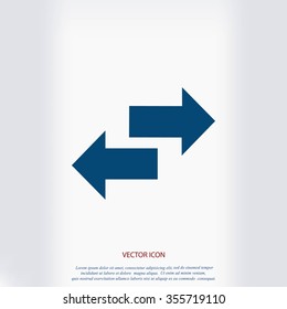 Recycling vector icon