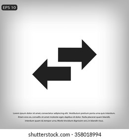 Recycling vector icon