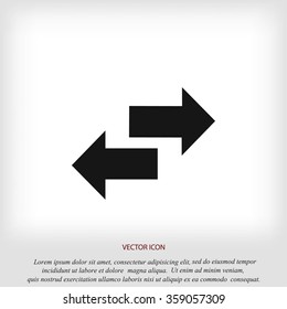 Recycling vector icon