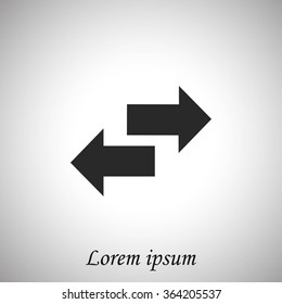 Recycling vector icon