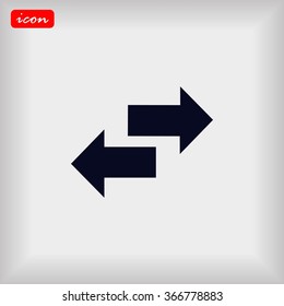 Recycling vector icon