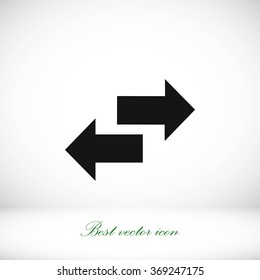 Recycling vector icon