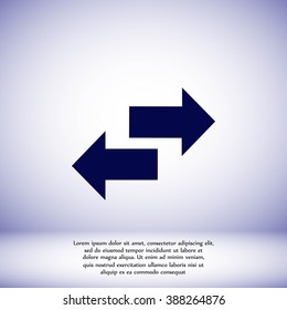 Recycling vector icon
